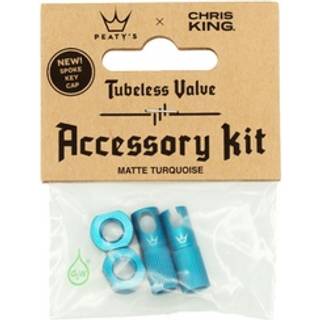 Peatys x ChrisKing Tubeless Ventil Kit Turkis