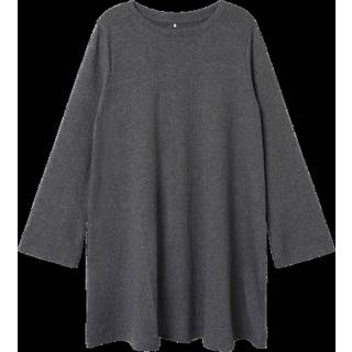 NAME IT Rib Kjole Olenia Dark Grey Melange