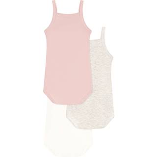 Petit Bateau 3-pak Ærmeløse Baby-bodyer Montelimar Chine 3 months  Lyserød  3 måneder  kvinde