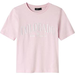 LMTD NLFBYASI SS SHORT XS TOP - Pink