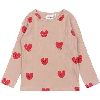 The New Siblings Nynne Bluse Adobe Rose Med Hjerteprint