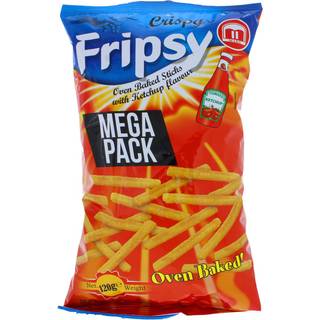 FRIPSY 3 x Pommes Chips m. Ketchupsmag