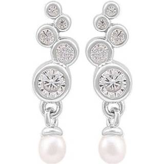 Hultquist Sienna pearl øreringe i sølv
