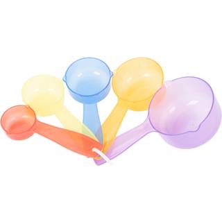 Transparente måleskeer, 5 stk