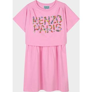 KENZO KIDS KENZO KIDS Pink Short Sleeve Fruit Logo T-Shirt Dress