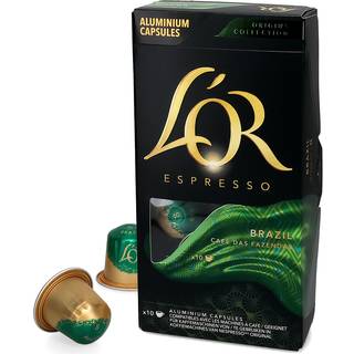 Espresso Brazil - L&#39;OR - 10 kapsler til Nespresso®