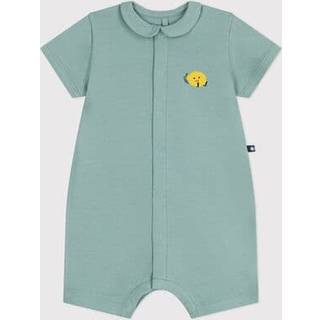 Petit Bateau Kortærmet Heldragt Med Krave Vert 3 months  Grøn  3 måneder  unisex