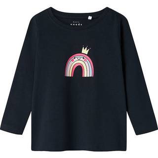 NAME IT Langærmet Løs Bluse Violet Dark Sapphire