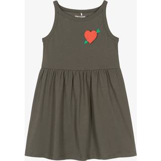 Mini Rodini GOTS Arrowed Heart Kjole Black 80/86 cm  Sort  80/86 cm  kvinde