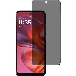 Full Fit Hærdet Skærmbeskyttelsesglas - Motorola Moto G15 / G05 - Privacy Funktion - Gennemsigtig
