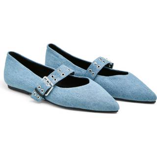 Pieces Ballerina - Saga Buckle - Medium Blue Denim