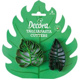 Decora - Tropiske blade Udstikkersæt, 2 dele