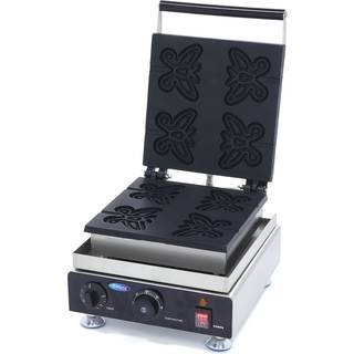 Vaffelmaskine - 4 vafler - Sommerfugle på pinde