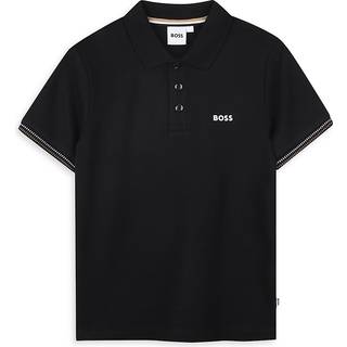 BOSS BOSS Black Logo Short Sleeve Pique Polo Shirt