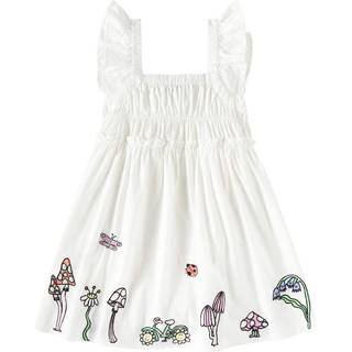 Stella McCartney Kids Embroidered cotton dress - white - Y 14