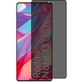 2-PAK SKALO Xiaomi Redmi Note 13 5G Privacy Hærdet Glas Skærmbeskyttelse - Sort