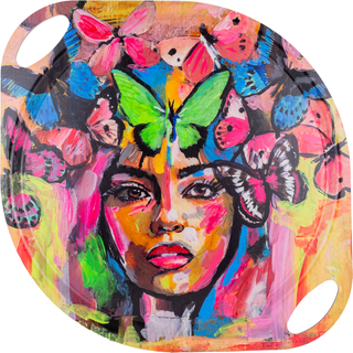Carolina Gynning Coming back to life bakke med håndtag 38x47 cm Flerfarvet