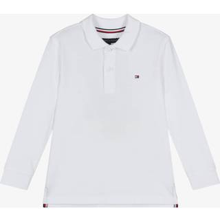 Tommy Hilfiger Tommy Hilfiger White Regular Fit Pique Long Sleeve Polo Shirt - 98cm (3 Years)