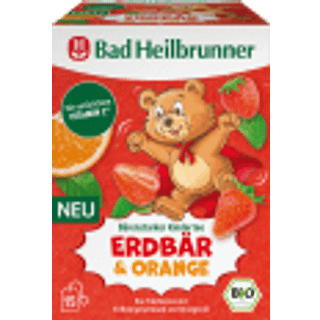 Bad Heilbrunner Økologisk frugt-te stærk som en bjørn børne-te med jordbær, appelsin og naturligt C-vitamin* 831.67 DKK/1 kg