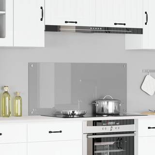 Køkken bagvæg Lysegrå 110 x 50 x 0,6 cm hærdet glas