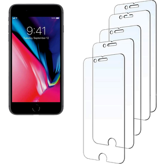 iPhone 7 Plus / 8 Plus  - 5 Stk. Hærdet beskyttelsesglas