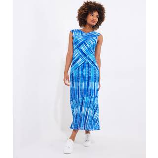 Joe Browns Joe Browns Blue Asymmetric Mesh Fluted Dress