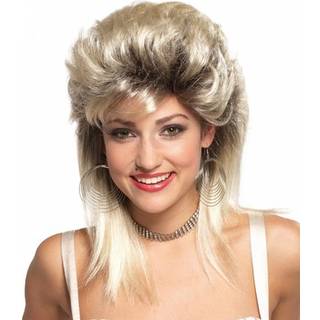 80er Jahre Rocker Braut Perücke Blond