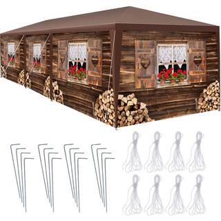 Pavillon Almchalet med aftagelige sidepaneler - 9 m