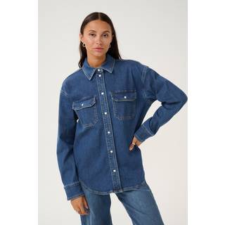 KAFFE Sinem Skjorte Denim Medium Blå-42