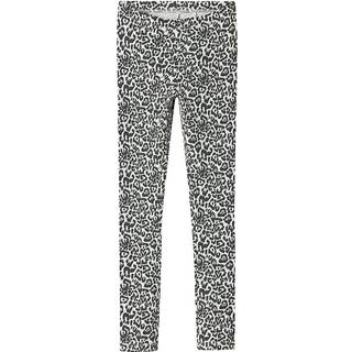 Name It Leggings Lys Grå Meleret Med Leoprint