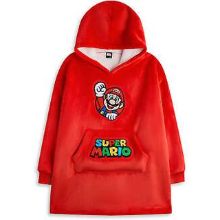 Vanilla Underground Vanilla Underground Red Kids Super Mario Character Blanket Hoodie