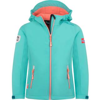 Trollkids Girl's Trollfjord Jacket Softshelljakke Børn størrelse 116 farve turkis