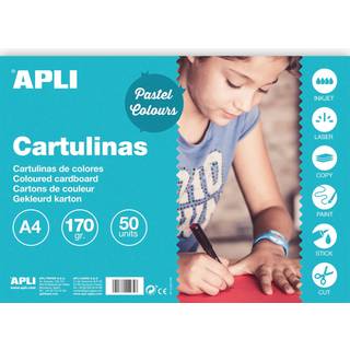 Apli karton A4 170g hvid 50ark