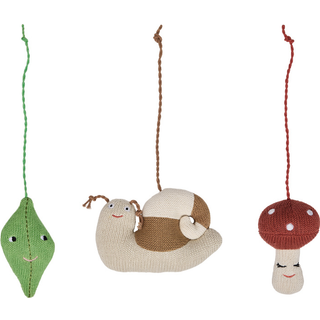 OYOY Forest play legetøj til babygym Brown-green-red