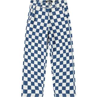 Molo Ataru Woven Pants Best Blue Check 122 cm  Blå  122 cm  mand