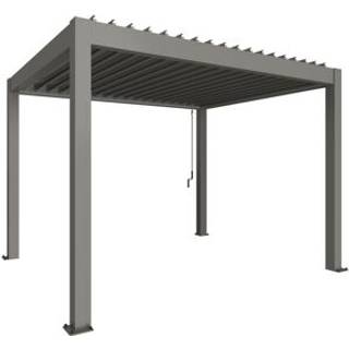 Biohort, Pergola størrelse 3,5 x 3 metallic quartz grå