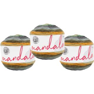 Lion Brand Yarn Mandala Multicolor garn til strikning af h?kling og h?ndv?rk varulv 3 pakke