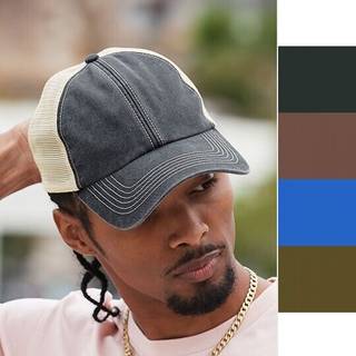 Beechfield CB672 Caps Vintage Black / Stone One Size