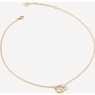 Guess UBN05102YG Gold Tone Crystal Flowers Necklace - J42267