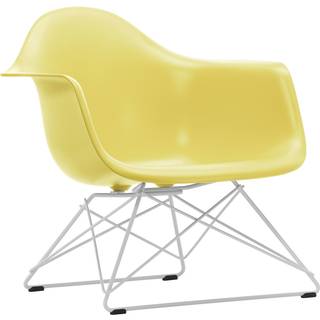 Vitra - Eames RE Plastic Armchair LAR 92 Citron, White Base - Lænestole - Charles & Ray Eames - Gul - Metal/Plast
