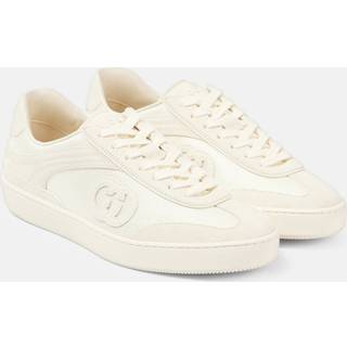 Gucci G74 suede-trimmed sneakers - white - EU 37.5
