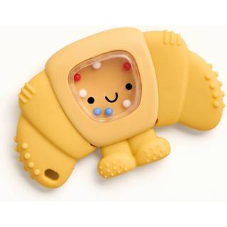 Itzy Ritzy Silicone Rattle Teether-BPA-Free Silicone Teether with Rattle for Babies & Toddlers- Har en mild rattle-ljudfärgad pärlor och flera st