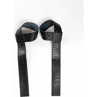 MM Sports Lifting Straps Leather, Black