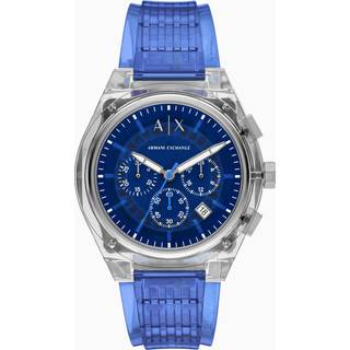 Armani Exchange AX4166 Sync Blue Plastic Strap Watch - W65489
