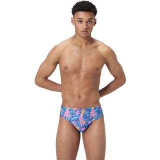 Men's Club Training 8cm Printed Brief Navy/Pink - Blue