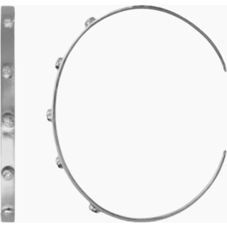 Bangle with Five Flow Stones - Silver - Stine A - Sølv One Size