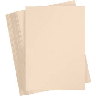 Beige A4 Karton 180 g - 100 ark til kreative projekter