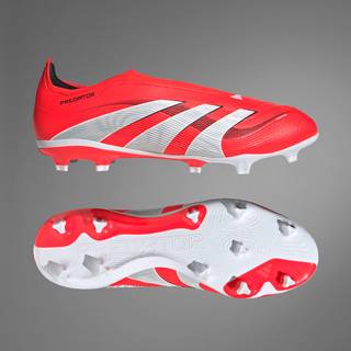 Predator League Laceless Firm/Multi Ground støvler - Lucid Red / Cloud White / Core Black - 40 2/3