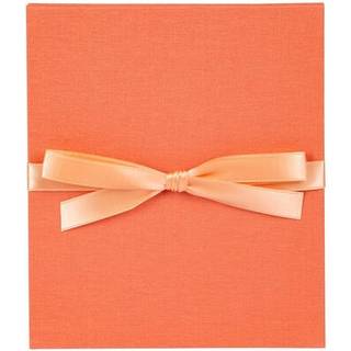 Leporello 15,5x19cm für 10 Fotos weiße Seiten - lachs