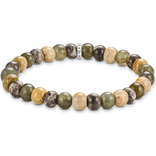 Thomas Sabo A2196-353-7-L19 Unisex Armband Labradorit und Crocodile Jasper